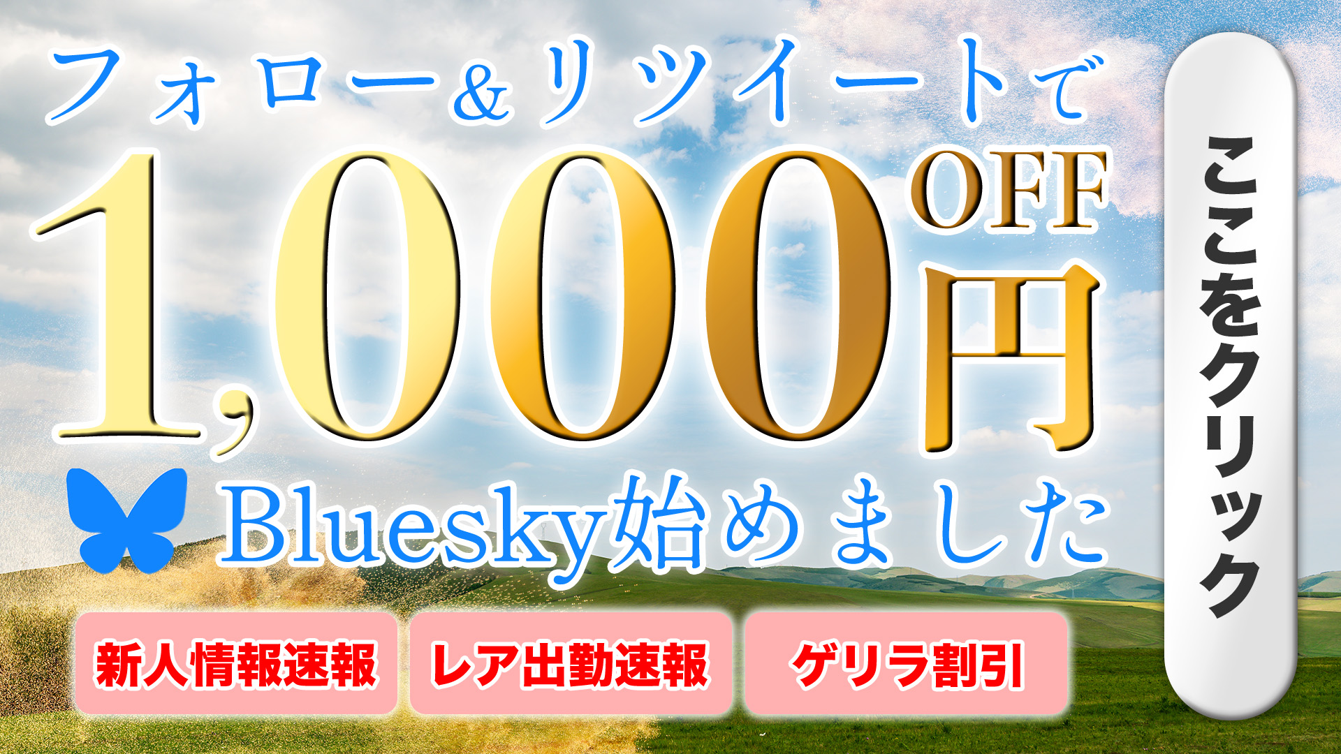 ブルースカイ1,000円OFF